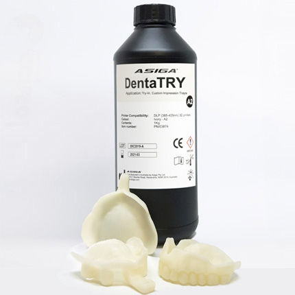 Смола для 3D-принтера из полимера - DentaTRY - ASIGA - белая / для стоматологии