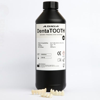 Смола для 3D-принтера из полимера - DentaTOOTH - ASIGA - белая / для стоматологии