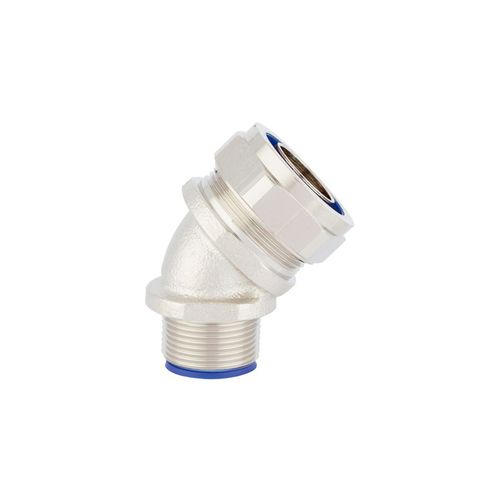 Гидравлический фитинг - SILVYN® LTP 45° M series - U.I. Lapp GmbH - винтовой / под углом 45° / из никелевой латуни