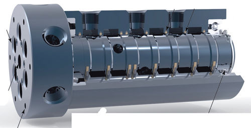 Поворотное соединение для воздуха - RU020 - Rotary Systems, Inc. - для вакуума / 6 проходов / гидравлическое