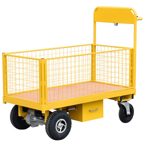 Тележка для разгрузочно-погрузочных работ - HI-POW-1260-4MS400 - Handle-iT Ltd - из стали / с платформой / электрическая