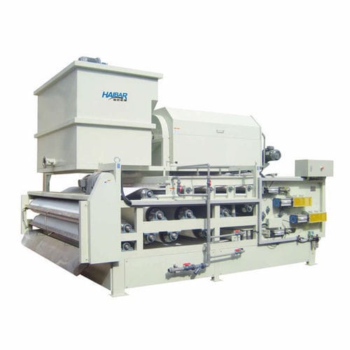 Ленточный фильтр-пресс - HTE series - Shanghai Haibar Mechanical Engineering Co.,Ltd - ротационный / для обработки шлама