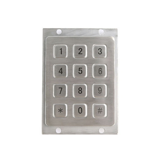 Цифровая клавиатура 12 клавиш - CT-KPS01-12-RM - NingBo ChenTe electronics Technologies Co.,Ltd - встраиваемая / из металла / IP65