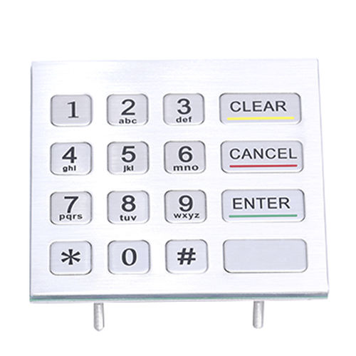 Цифровая клавиатура 16 клавиш - CT-KPS04-16-TM - NingBo ChenTe electronics Technologies Co.,Ltd - встраиваемая / из нержавеющей стали / IP65
