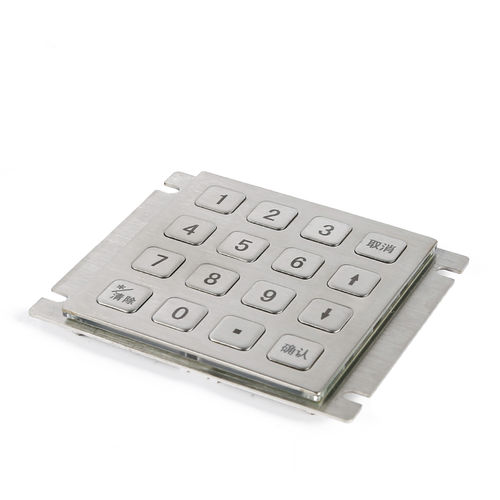 Цифровая клавиатура 16 клавиш - CT-KPS02-16-RM - NingBo ChenTe electronics Technologies Co.,Ltd - встраиваемая / из нержавеющей стали / IP65