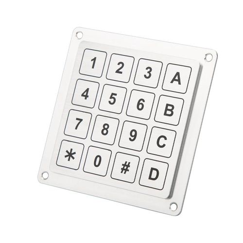 Цифровая клавиатура 16 клавиш - CT-KPA20-16-TM - NingBo ChenTe electronics Technologies Co.,Ltd - встраиваемая / из нержавеющей стали / из алюминия