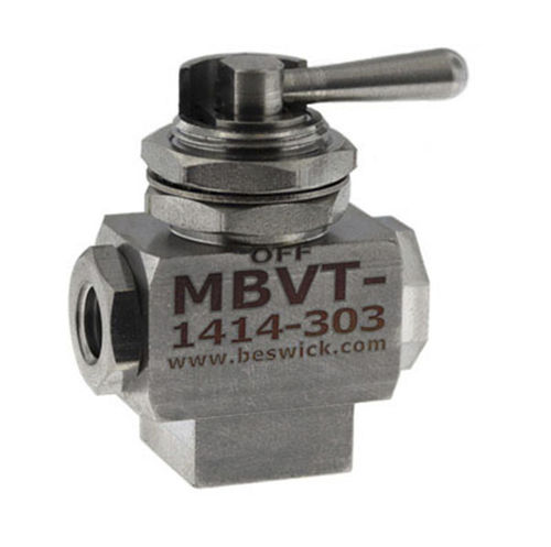 Клапан со сферическим золотником - MBVT-1414-303-. - Beswick Engineering Co, Inc. - с рычагом / для контроля / выбора