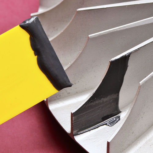 Эпоксидная смола с металлическими примесями - Steelmaster 43HT - Master Bond - для уплотнения / двухкомпонентная / химически стойкая