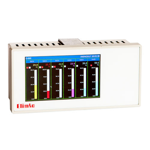 Регистратор данных для измерения температуры - E-690 series - Elimko Elektronik Imalat ve Kontrol - давления / напряжение / универсальный