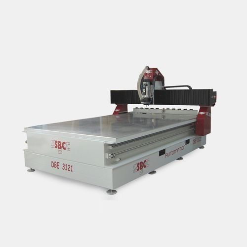 Станок для обрезки профилей ЧПУ - DBE - SBC AUTOMATION - 3 оси / с одним шпинделем / для дерева
