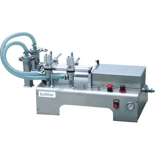 Полуавтоматическая наполнительная машина - SYF - ZHEJIANG BROTHER PACKING MACHINERY CO.,LTD - для бутылок / поршневая