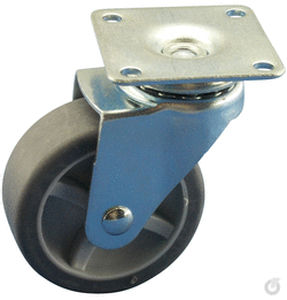Поворотный ролик - MEP MLA 0/25/13 - Rollentechnik vom Stein GmbH - с пластиной / не оставляющий следов / из стали