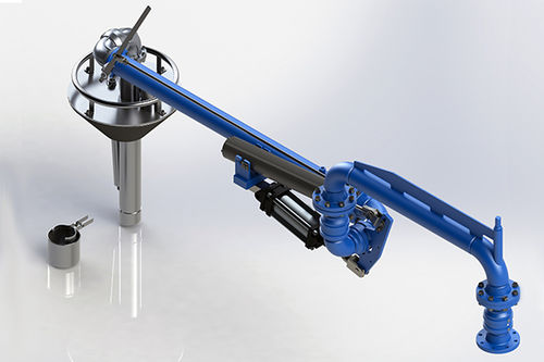 Стендер для загрузки для передачи жидкостей - LA130V series - Zipfluid srl - верхняя загрузка