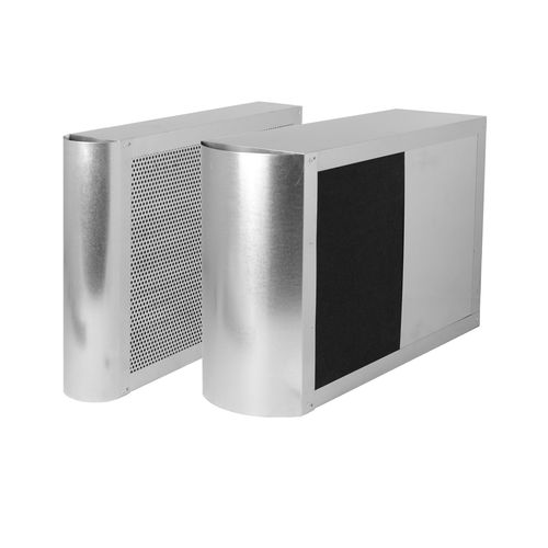 Глушитель для вентиляции - K-xxx series - ALNOR Ventilation Systems - для аэрационного канала / из стали / прямоугольный