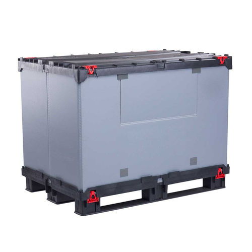 Ящичный поддон из полипропилена - Light TECH Box™ - Con-Pearl GmbH - для хранения / транспортный / складной