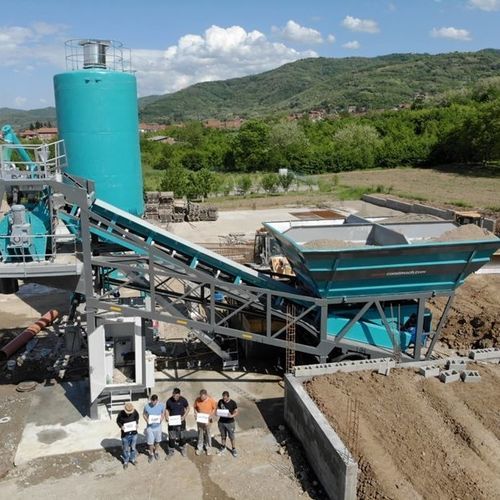 Мобильная бетоносмесительная установка - Mobile 30 - CONSTMACH Concrete Plants & Crushers - автоматическая / компактная / одноосная