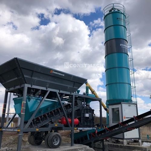 Мобильная бетоносмесительная установка - Mobicom 45 - CONSTMACH Concrete Plants & Crushers - компактная / автоматическая / горизонтальная