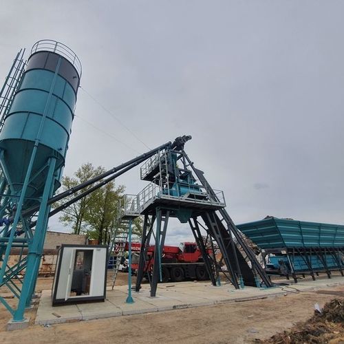 Стационарная бетоносмесительная установка - CONSTMACH Concrete Plants & Crushers - компактная / автоматическая / горизонтальная