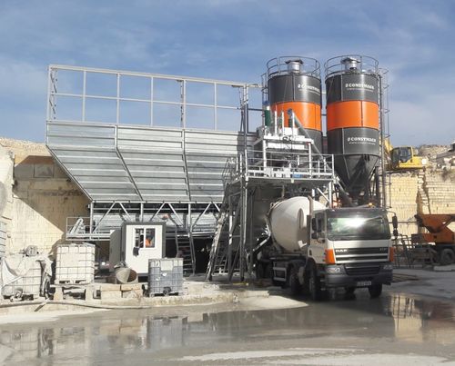 Стационарная бетоносмесительная установка - Drymix-100 - CONSTMACH Concrete Plants & Crushers - компактная / автоматическая / горизонтальная