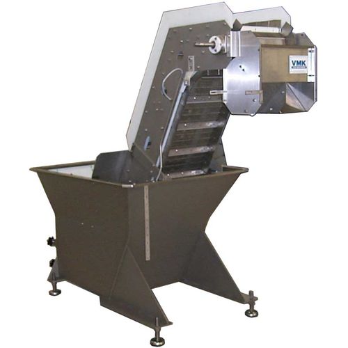Бункер для питания - VMK50 - VMK Fish Machinery - подъемный / для рыбы / с ленточным конвейером
