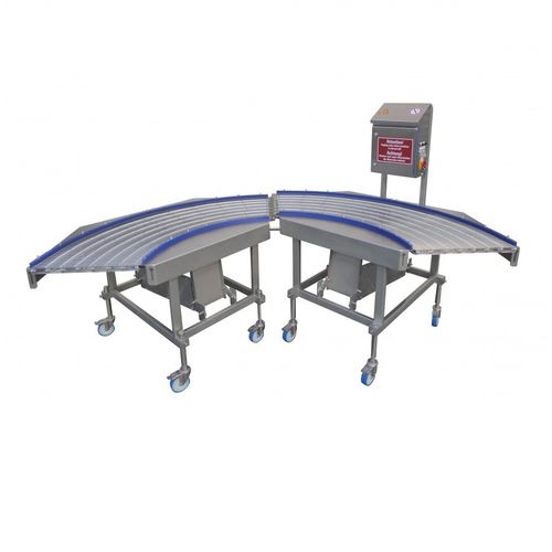 Ленточный конвейер - SK 90 ˚C - Schomaker Convenience Technik GmbH - изогнутый / транспортный / для мяса