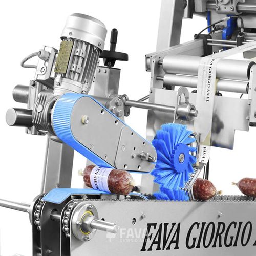 Автоматическая этикетировочная машина - ETIFLEX - Fava Giorgio Axel s.r.l. - для салями / полусферическая / для сельского хозяйства и пищевой промышленности