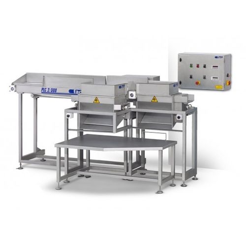 Калибратор для рыбы - PLC-2/250 - INDUSTRIES FAC SL - с конвейером
