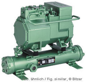 Полугерметичный конденсаторный агрегат - K series - BITZER - с охлаждением водой / для внутреннего применения