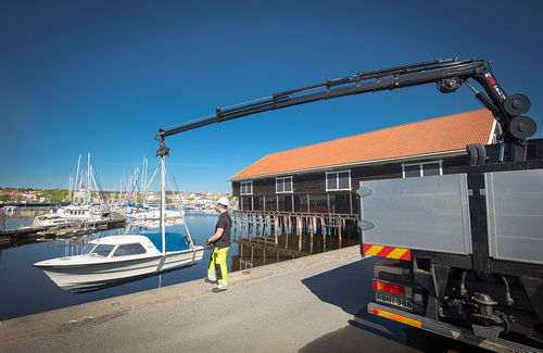 Башенный кран на грузовике - X-HIPRO 232 - Hiab - с манипулятором / портовый / для разгрузочно-погрузочных работ