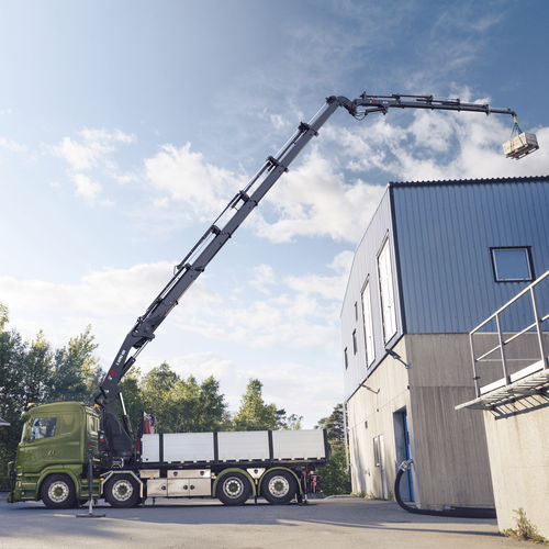 Башенный кран на грузовике - X-HiPro 4x8 series - Hiab - со стрелой / GME / для строительства
