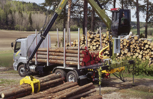 Лесопогрузчик с манипулятором - 125S series - Hiab - на грузовике