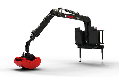 Башенный кран на грузовике - 1200RS series - Hiab - со стрелой / складной / для перерабатывающей промышленности