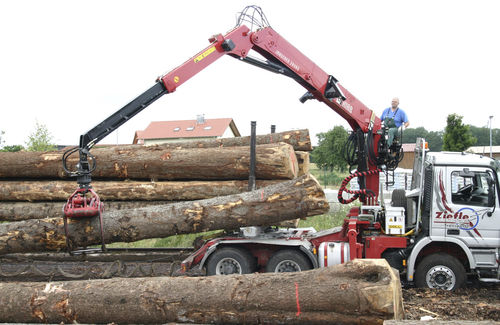Лесопогрузчик с манипулятором - 2850S series - Hiab - на грузовике