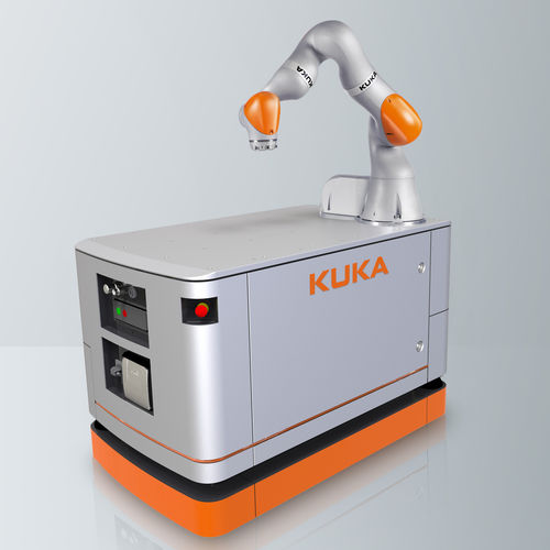 Шарнирный робот - KMR iiwa - KUKA AG - коллаборативный / 7 осей / для разгрузочно-погрузочных работ