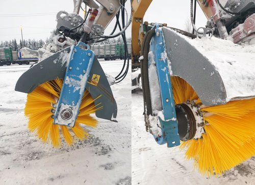 Подметальная машина для гидравлического экскаватора - Ferrovius - Snowek Trombia - The future of road sweepingwww.snowek.fi - с гидравлическим двигателем / для наружного применения / пыль