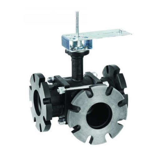 Клапан со сферическим золотником - VBF3 series  - Honeywell Environmental & Combustion Controls EMEA - с электрическим приводом / для контроля / смеси