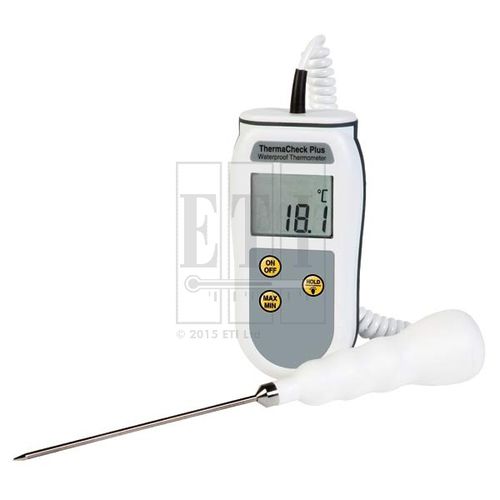 Термометр с зондом - ThermaCheck Plus - Electronic Temperature Instruments Ltd - с термистором / с дисплеем LCD / герметичный