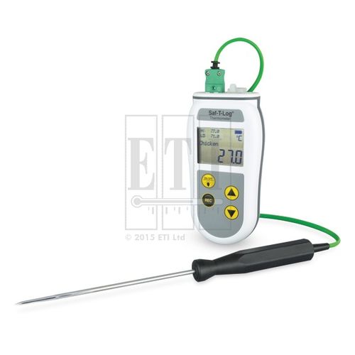 Термометр с зондом - Saf-T-Log - Electronic Temperature Instruments Ltd - с термопарой / с дисплеем LCD / герметичный