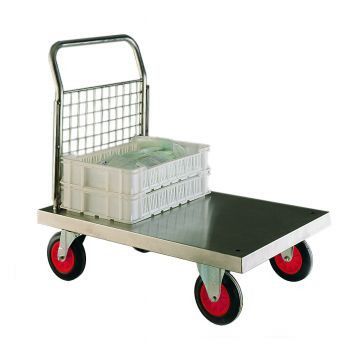 Тележка с платформой - SP600 - Fletcher European Containers Ltd - транспортная / из нержавеющей стали / с держателем панели