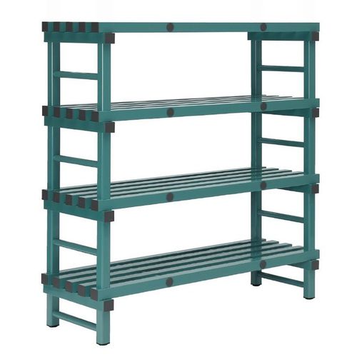 Стеллаж склад для хранения - 4SHELFSINGLE - Fletcher European Containers Ltd - с полкой / из пластика