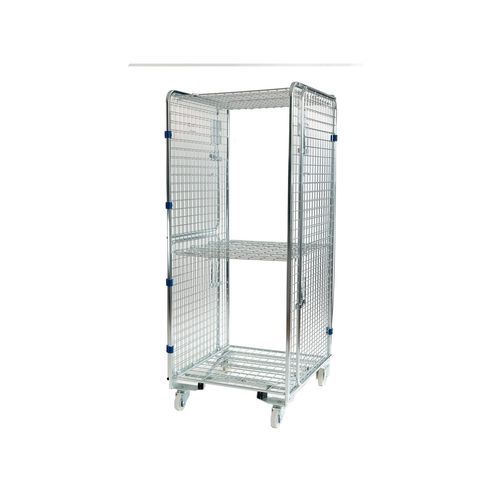 Гнездовой контейнер на колесиках - Compactainer® - K. Hartwall Ltd - с полками / устройство защиты от краж