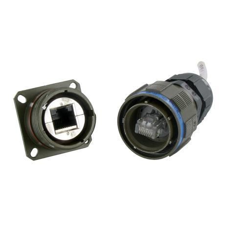 Модуль разъема для передачи данных - RJF TV - AMPHENOL SOCAPEX - RJ45 / Ethernet / круглый
