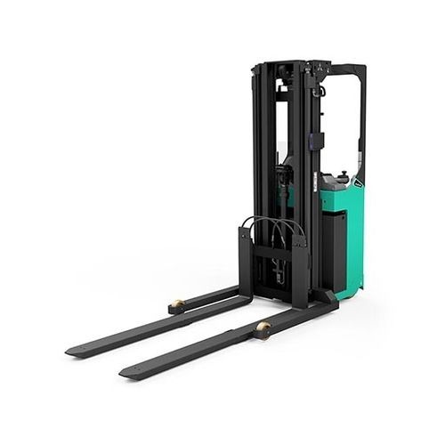 Штабелер на аккумуляторе - AXIA XL SBR12N2TF  - Mitsubishi Forklift Trucks - со «стоячим» водителем / 24 В / для одновременной перевозки 2 поддонов