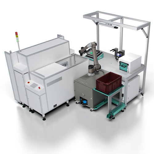 Рабочее место для сборки - FLEXIMATE - ENGMATEC GmbH - электронное / модульное / с коллаборативным роботом