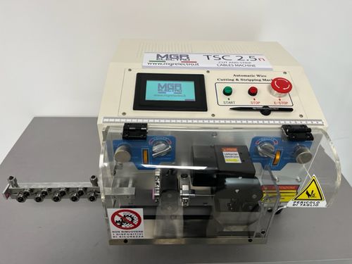 Машина для резки и съема изоляции для кабелей - TSC 2,5 - MGR Electro Srl - программируемая / с сенсорным экраном