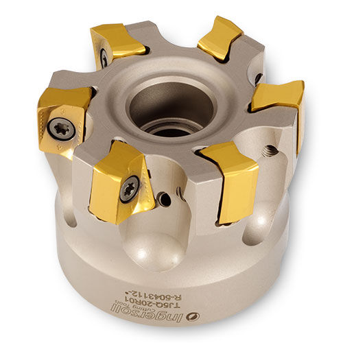 Фрезер два размера - DiPosTetra™ TJ5Q-20R01 - Ingersoll Cutting Tools - с пластинами / для обработки поверхности / для стали