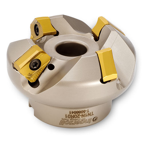 Фрезер два размера - DiPosTetra™ TN1N-20R01 - Ingersoll Cutting Tools - со сменными панелями / для обработки поверхности / для стали