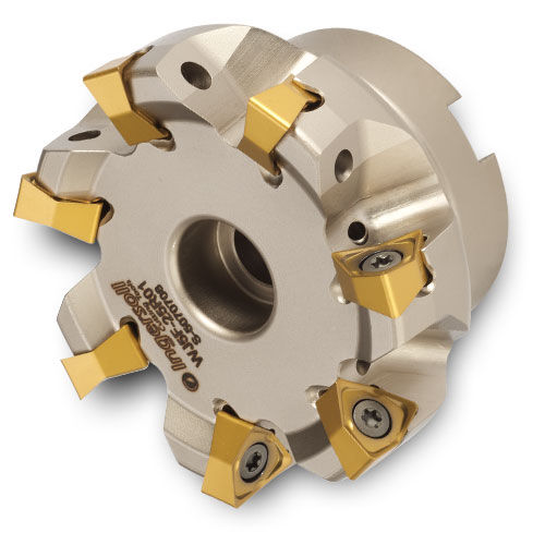 Фрезер два размера - DIPOS-HEXA™ WJ5F-20R01 - Ingersoll Cutting Tools - с угловым радиусом / с положительными пластинами / de acabamento