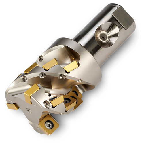 Фрезер два размера - Hi-Quad extcut™ 25J3P-2002581R01 - Ingersoll Cutting Tools - с угловым радиусом / концевая / с пластинами