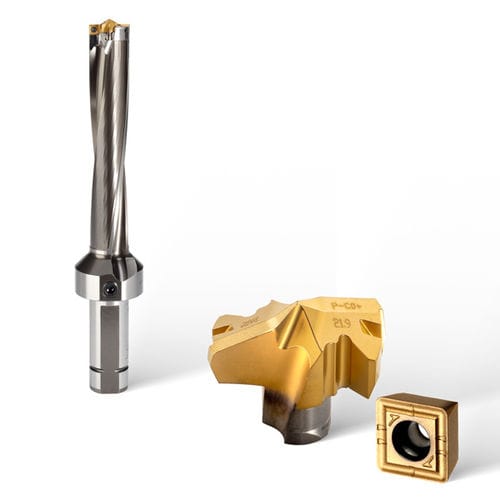 Сверло с пластинами - Gold-twin™ CD series - Ingersoll Cutting Tools - многоцелевое / с внутренней охлаждающей жидкостью / самоцентрирующее